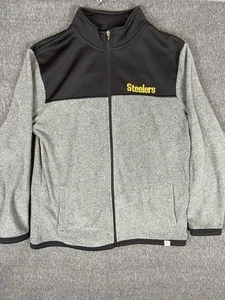 Herren Pittsburgh Steelers Fleece gefütterte Jacke mit durchgehendem Reißverschluss Large - Bild 1 von 9