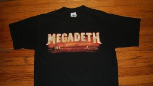 Megadeth Vintage 1999 Risk Tour Metal Band Concert Tee XL T-Shirt 90s USA Made - Picture 1 of 10