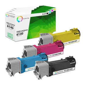TCT 4PK Color Toner Cartridge Set For Xerox Phaser 6140 6140N 6140DN printers - Picture 1 of 6