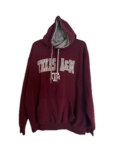 Texas A&M Aggies Men Sweatshirt Size XL Red Hoodie Logo Embroidered - Picture 1 of 5