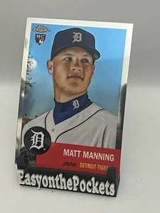 2022 Topps Chrome Platinum Anniversary Matt Manning RC #444 Tigers - Bild 1 von 2