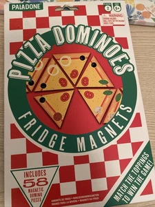 Paladone Pizza Dominoes Fridge Magnet Set 58 Magnet Domino Piece Game New - Picture 1 of 7