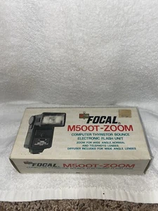 Focal M500T-Zoom Electronic Flash Unit For Camera bounce with box - Picture 1 of 6