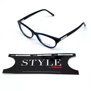 STLYE BY TIMEX FERNWEH BRILLE TE BLAU CAT EYE DAMEN VOLLRAND KUNSTSTOFF - Bild 1 von 12