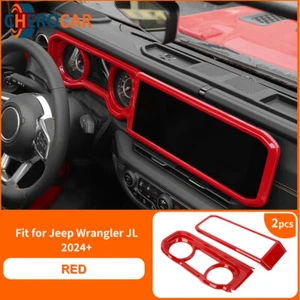 2x Panel de navegación interior rojo para Jeep Wrangler JL/JT Gladiator 2024+ - Imagen 1 de 13