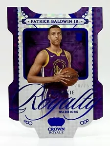 2022-23 Crown Royale Rookie Royalty Blue #28 Patrick Baldwin Jr. 70/75 Warriors - Picture 1 of 2