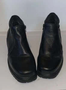 Botas para mujer Propet WB110 cuero negro 9,5xd doble cremallera impermeables - Imagen 1 de 5