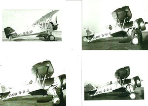 LOT OF 4: #9 U.S.NAVY 5-B-2 & 5-B-15 BIPLANES 4" X 6" BLACK & WHITE PHOTOGRAPHS - Picture 1 of 5