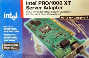 New Intel PRO/1000 XT Server Adapter PCI-X 10/100/1000Mbps, PWLA8490XT - Picture 1 of 1