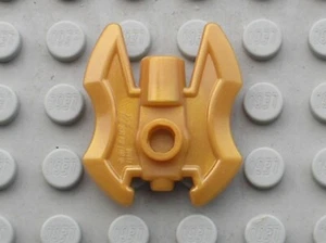 LEGO Pearl Gold Minifigure Weapon Axe Head Ref 11096 Set 70124 70146 70012 - Imagen 1 de 1