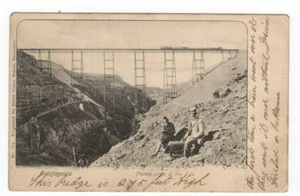 CHILE 1910ca Antofagasta Puente sobre el rio Loa postal usada Ed. Carlos Brandt - Imagen 1 de 2
