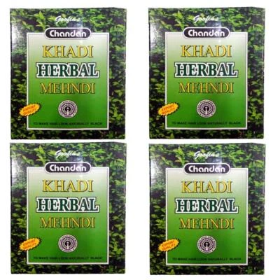 khadi Herbal Mehndi - Pack of 4 (320g, Black) - Image 1 of 4