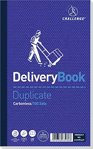 Challenge Duplicate Delivery Book, Carbonless,Blue,210 x 130 mm 100 Pages Pack 5 - Picture 1 of 8
