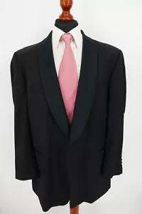 Wilvorst Cerruti Smoking Sakko Gr.56 100% Schurwolle Schwarz Top Zustand - Bild 1 von 8