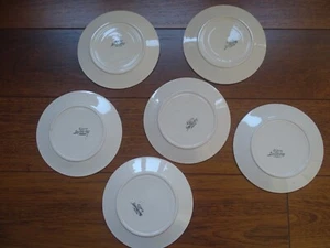 SARREGUEMINES 6 ANCIENNES ASSIETTES DESSERT FAIENCE SAUMON ROSE POUDRE  18 cm - Imagen 1 de 10