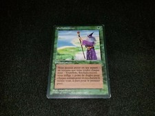 MTG 1x Revised green rare MP French FBB Fastbond - Reserved List