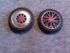 1/25 Scale Dragster Front Wheels and Tires Parts.