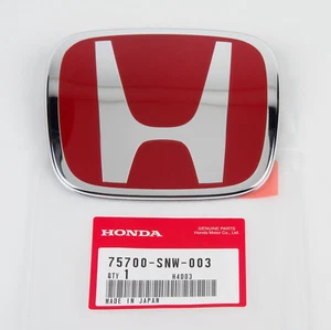 Emblema de insignia H frontal genuino JDM HONDA para FD2 Civic tipo R 4 puertas - Imagen 1 de 4