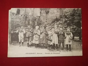 CPA 55 ANCEMONT (Meuse) Essais de Masques - Imagen 1 de 2