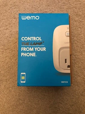 BRAND NEW WEMO LAMP SWITCH  SMART PLUG with wi-fi capability #F7C060   - Image 1 of 2