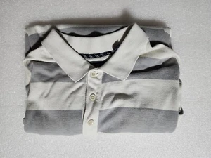 Arrow Herren Big & Tall Gr. 2XLT Langarm Poloshirt Off White Gestreift - Bild 1 von 8