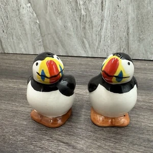 Salero y pimentero vintage para frailecillos - pájaros de cerámica de 2,5" de alto - Imagen 1 de 9