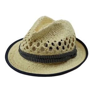 Ted Baker London Cappoe Weave Straw Trilby Hat - Natural / S/M (57cm)