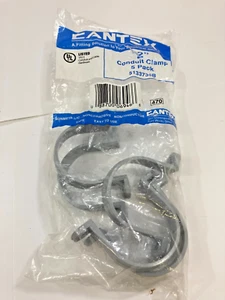 (5-Pk) ~ 2" Cantex Conduit Clamp Straps U-Shaped PVC 2 inch 5133735B - Picture 1 of 2