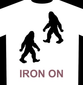 Bigfoot Iron-Ons - Fabric Heat Transfer Graphic - Select Color Size