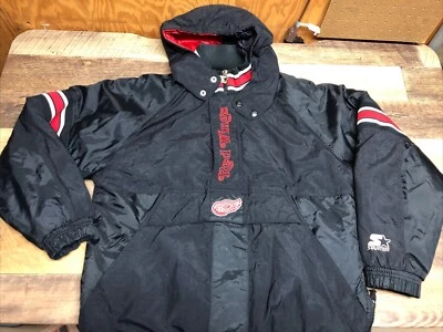 Chaqueta De Colección Detroit Red Wings Starter Adulto XL Pullover Con Capucha Centro Hielo NHL Foto 1 de 4