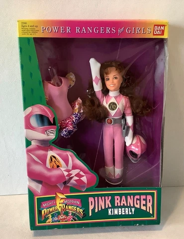 Vintage Power Rangers For Girls Pink Ranger Kimberly 9" Doll Toy Bandai 1994 Cover