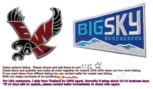 BIG-SKY NCAA Patches Embriodery From Thai 🛫To🛬USA🚚USPS - Picture 1 of 11