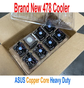 Asus Socket 478 CPU Cooler Copper Core Heatsink with built-in Thermal Sensor Fan - Picture 1 of 4