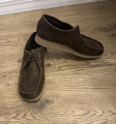 Clark’s Padmora Wallabee Women’s Leather Oxford Shoes, Brown, Size 9 - Image 1 of 4