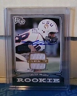 Jacob Hester 2008 Topps Rookie Progression Patch Auto /20 Chargers/LSU - Image 1 of 2