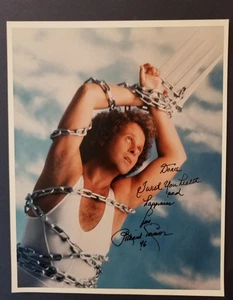Richard Simmons Signed Autographed 8x10 Color Photo Chained to a Fork 1996 - Picture 1 of 3