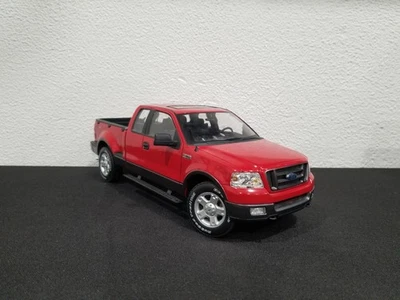 Camioneta pick-up Ford F-150 XLT 2004 4x4 modelo rojo fundido a presión 1:18 The Beanstalk Group Foto 1 de 4