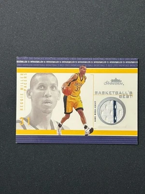 2003-04 Fleer Showcase Reggie Miller Baloncesto’s Best Game Usado Indiana Pacers Foto 1 de 3