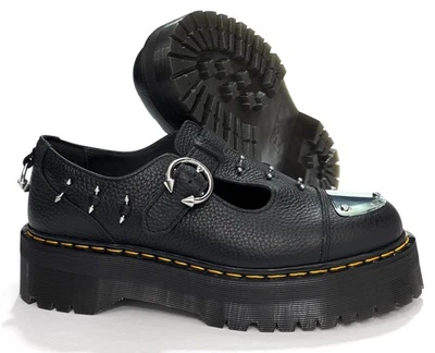 Dr Martens Bethan HDW пирсинг платформе туфли из черной кожи M10/W11 - Изображение 1 из 4