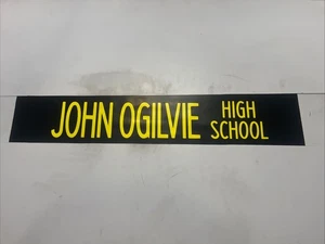 JOHN OGILVIE HIGH SCHOOL - Hamilton Depot 289 Scottish Bus Blind 36” - Picture 1 of 11