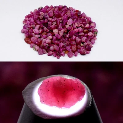 💎 Lote 320p 100.15ct t.w Rubí Rojo Púrpura Natural Áspero - Sin Calentar, Gemas Tanzania Foto 1 de 4