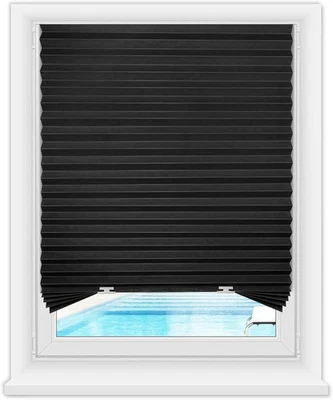 Paquete de 6 cortinas oscuras para ventanas, 100 % sombreado inalámbrico filtro de luz plisado... Foto 1 de 4