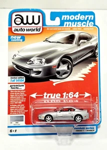 1/64 Scale Auto World 1993 Toyota Supra #6 SILVER - Picture 1 of 4