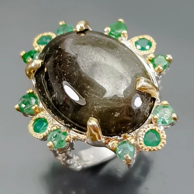 Fine Art 28 ct Sapphire Ring 925 Sterling Silver Size 6.5 /R419735 - Image 1 of 4