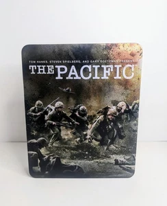 The Pacific (Blu-Ray, 2010, 6-Disc Set) Metal Tin 10 Part HBO Mini Series Box - Picture 1 of 3
