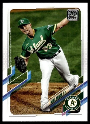 2021 Topps Mike Minor Oakland Athletics #329 - Image 1 of 2