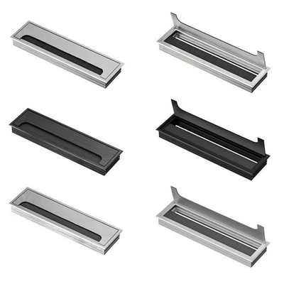 TIVENDIS ONPIRA® Premium Kabeldurchführung Alu Schreibtisch Kabeldurchlass Kabel Auslass