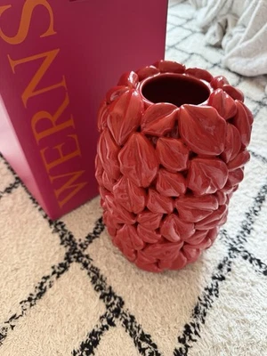 WERNS Vase Lips NEU & OVP Porzellan Keramik Rot Lippen Kuss - Bild 1 von 4