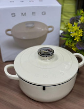 Smeg Cast Iron Cauldron,Smeg dishes 24cm 4L,Cast Iron pot for baking SMEG