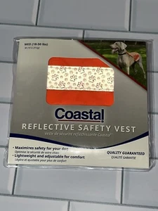 Chaleco de seguridad reflectante Coastal mediano 18-50 libras nuevo en caja - Imagen 1 de 3